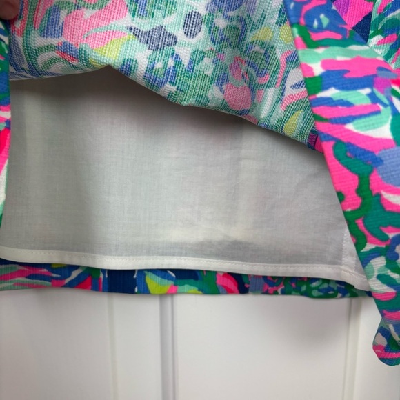 Lilly Pulitzer Ryder Cotton Shift Dress in Indigo Exotic Size 2 - Picture 8 of 9